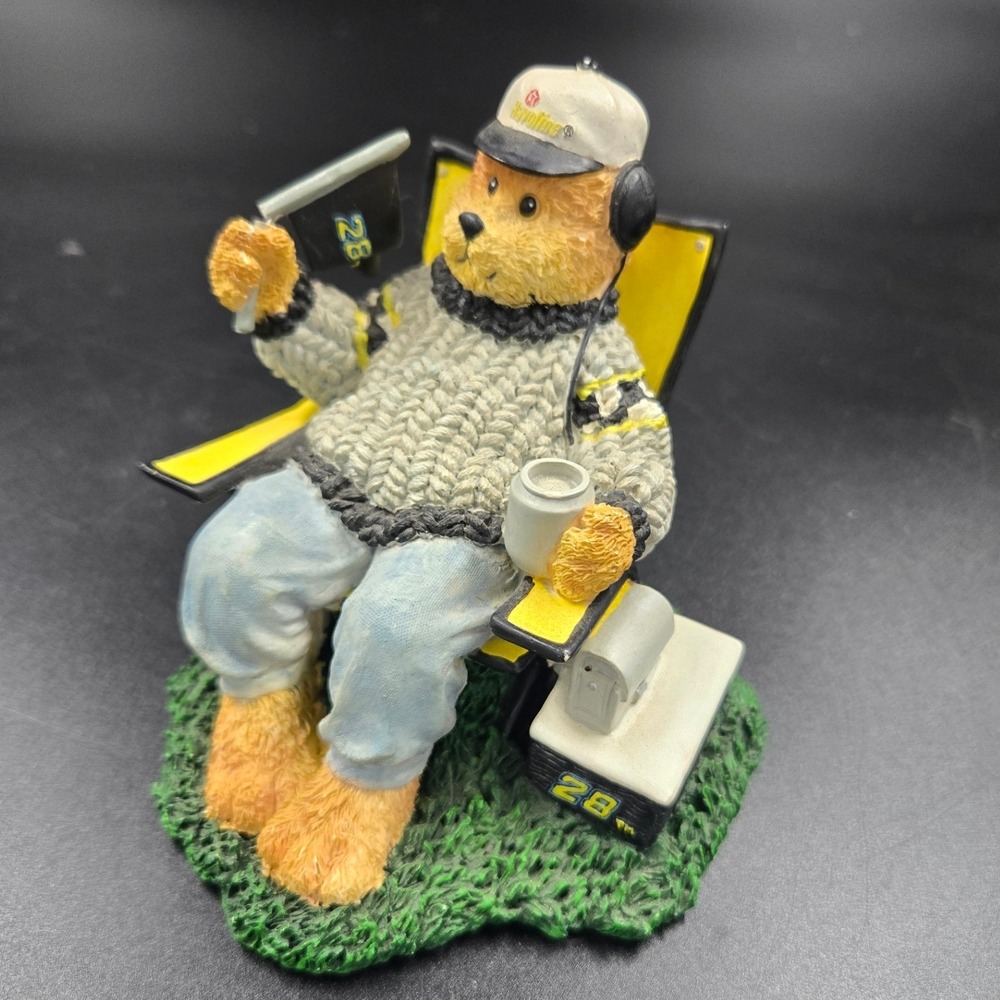 Ricky Rudd Bear First in Limited Series 2002 Texaco Havoline NASCAR Figurine